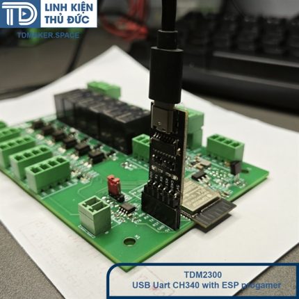 USB UART CH340 kiêm mạch nạp ESP32 ESP8266 cổng type C V1